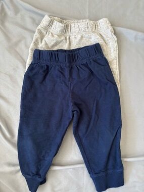 Carter's Navy & Heather Gray Pull-On Joggers